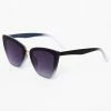 Outlet ???? Claire's Faded Frame Cat Eye ???? Sunglasses - Black/Gray ????