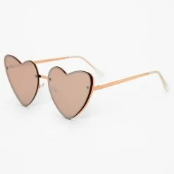 Top 10 😍 Claire's Rose Gold Heart 👓 Sunglasses 🔥