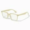 Top 10 ???? Claire's Blue Light Reducing Frosted Yellow Rectangular Clear Lens Frames ????