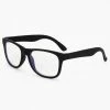 Budget ✨ Claire's Club Solar Blue Light Reducing Retro Clear Lens Frames - Black ????