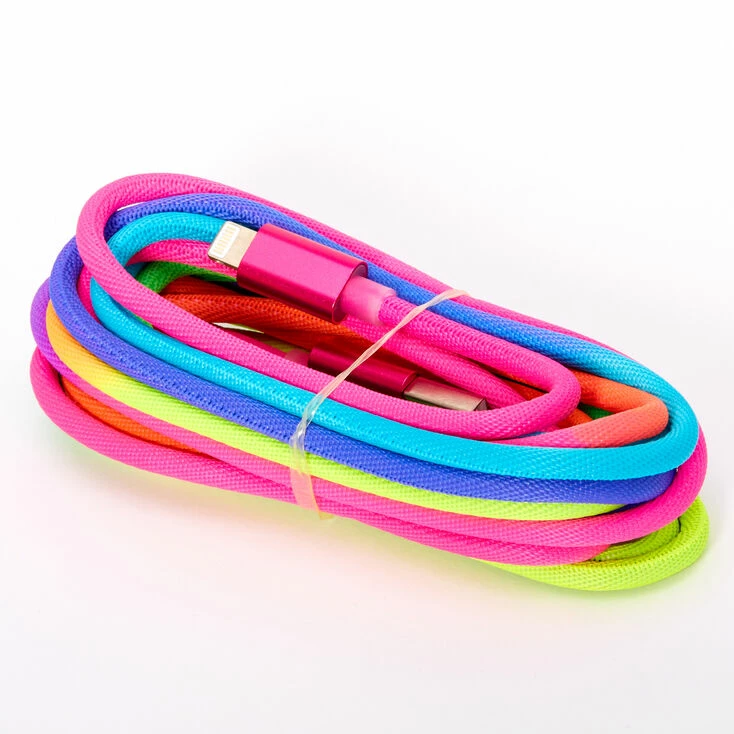 Discount ✔️ Claire's USB 3M Rainbow Charging Cord ✨ 2 Discount ✔️ Claire's USB 3M Rainbow Charging Cord ✨ - Image 2