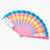 Brand new 😍 Claire's Club Glitter Rainbow Folding Fan 💯