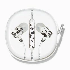 Deals 😀 Claire's Cow Spots Silicone Earbuds ✨