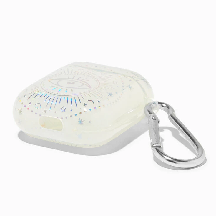 Hot Sale 😀 Claire's Holographic Evil Eye Silicone Earbud Case Cover - Compatible With Apple AirPods® 😉 2 Hot Sale 😀 Claire's Holographic Evil Eye Silicone Earbud Case Cover - Compatible With Apple AirPods® 😉 - Image 2