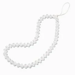 Cheap 🥰 Claire's Clear Beaded Phone Wrist Strap 😀