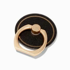 Best Sale 👏 Claire's Matte Black Gold Stripe Ring Stand 👍