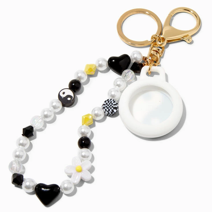 Promo ???? Claire's Yin Yang Beaded Tech Tracker Holder - Compatible With Apple AirTags® ???? 2 Promo ???? Claire's Yin Yang Beaded Tech Tracker Holder - Compatible With Apple AirTags® ???? - Image 2