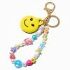 New ❤️ Claire's Happy Face Beaded Tech Tracker Holder - Compatible With Apple AirTags® ????