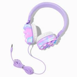 Hot Sale 🎁 Claire's Purple Tie Dye Popper Headphones ✔️