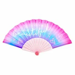 Deals ๐ฅฐ Claire's Be Your Own Kind Of Beautiful Ombre Folding Fan - Pink โญ