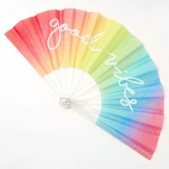 Top 10 😀 Claire's Good Vibes Rainbow Folding Fan ⭐