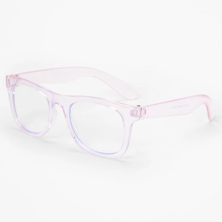 Flash Sale 🤩 Claire's Club Solar Blue Light Reducing Retro Clear Lens Pink Frames 🎁 1 Flash Sale 🤩 Claire's Club Solar Blue Light Reducing Retro Clear Lens Pink Frames 🎁
