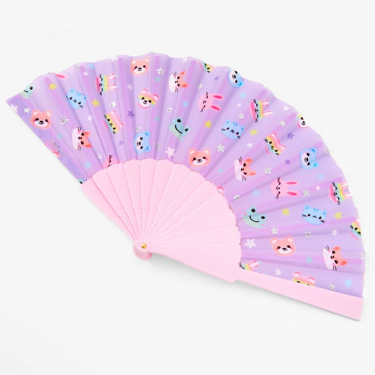 Best Sale 😀 Claire's Club Purple Critters Folding Fan 🤩 1 Best Sale 😀 Claire's Club Purple Critters Folding Fan 🤩