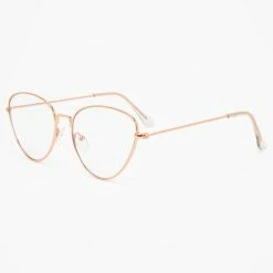 Best Sale 🤩 Claire's Rose Gold Cat Eye Clear Lens Frames 👏