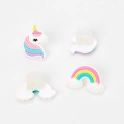 Promo 🎁 Claire's Rainbow Unicorn Earbud Charm - 4 Pack 🎉
