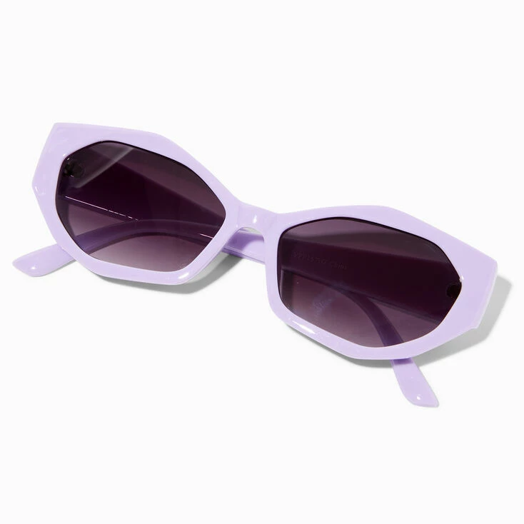 Chunky Lavender Geometric Sunglasses Best deal ✔️ Claire's Chunky Lavender Geometric ???? Sunglasses ???? -Claire’s Shop 92766 2