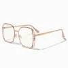 Best Sale ???? Claire's Rose Gold Bling Square Clear Lens Frames ????