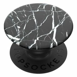 Deals 🔥 Claire's PopSockets Swappable PopGrip - Black Marble 🔔